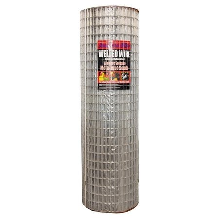 JACKSON WIRE 10 04 39 14 Welded Wire Fence, 100 ft L, 48 in H, 1 x 2 in Mesh, 14 Gauge, Galvanized 10043914